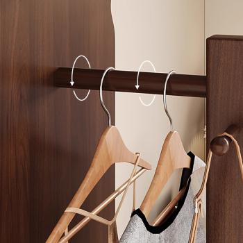 MuXing Ganzkörperspiegel im Bärendesign – Standspiegel, Ankleidespiegel, einseitig, drehbar, für Garderobe und Schlafzimmer 168 x 46 cm 【JZ-68zong】