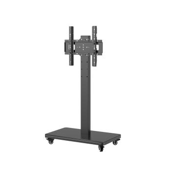 MuXing Mobiler TV-Standfuß höhenverstellbar, für 32–55 Zoll Fernseher, max. VESA 400×400 mm, max. Traglast 35 kg, schwarz 【ZJ7215】