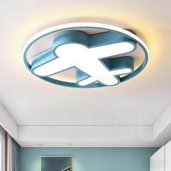 Muxing Lampe Kinderzimmerlampe LED-Lampe Augenschonlampe Schlafzimmerlampe Einbauleuchte Deckenlampe Drei Lichtfarben 60cm C：Flugzeuglampe /FJFJD/