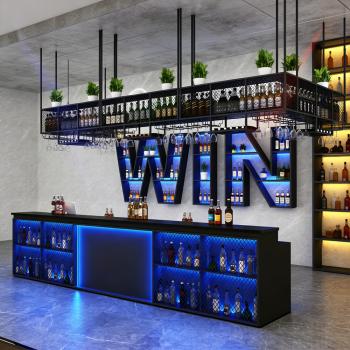 Muxing Empfangstresen, Kassentresen und Bartheke, geeignet für Restaurants und Bars, Schwarz