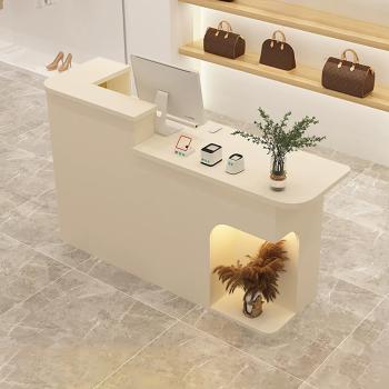 Muxing Rezeption Theke Bar Empfangstheke empfangstisch Counter Kassentisch Beige