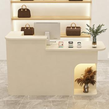 Muxing Rezeption Theke Bar Empfangstheke empfangstisch Counter Kassentisch Beige