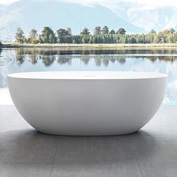 MuXing Freistehende Haushalts-Badewanne, Badezuber, klassisches weißes Design, geeignet für das Badezimmer
