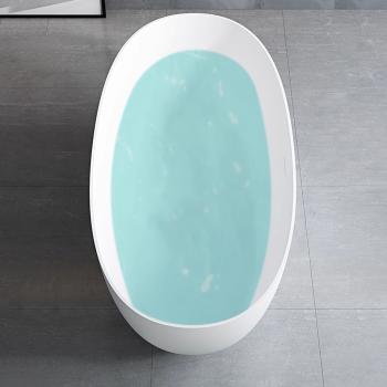 MuXing Freistehende Haushalts-Badewanne, Badezuber, klassisches weißes Design, geeignet für das Badezimmer