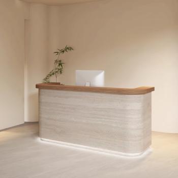 MuXing Empfangstheke, Rezeptionstheke, Bürotheke, Verkaufstresen, Multifunktionale Theke 160 × 60 × 100 cm /FDSYMS-160/