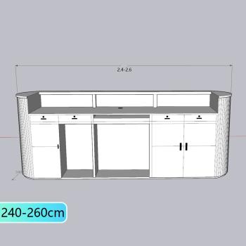 Muxing Geschäft Salon Empfangstisch Theke Tresen Kasse Laden