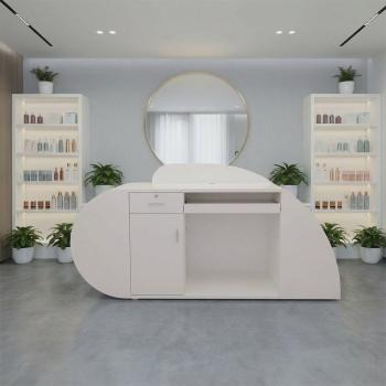 Muxing Salon Geschäft Empfangstisch Laden Kasse Kurvige Theke Gebogene Bar【SQQ】