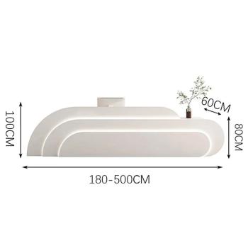 Muxing Salon Geschäft Empfangstisch Laden Kasse Kurvige Theke Gebogene Bar【SQQ】