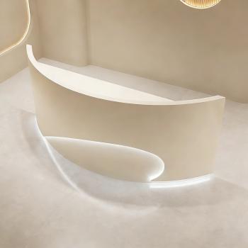 Preview: Muxing Empfangstheke Theke geschwungene Tresen Kasse Empfangstresen