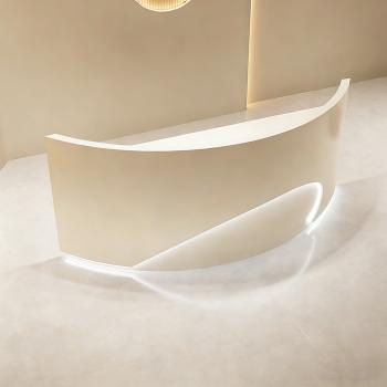 Muxing Empfangstheke Theke geschwungene Tresen Kasse Empfangstresen