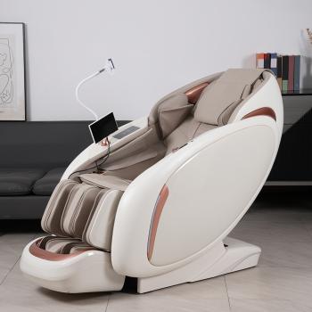 Muxing Massagesessel, Zero Gravity Funktion,Bluetooth und Heizung,Massagestuhl Relaxsessel mit Wärmefunktion,Massagestuhl mit SL-Schiene weiß【GH-L11】