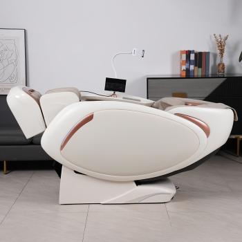 Muxing Massagesessel, Zero Gravity Funktion,Bluetooth und Heizung,Massagestuhl Relaxsessel mit Wärmefunktion,Massagestuhl mit SL-Schiene weiß【GH-L11】