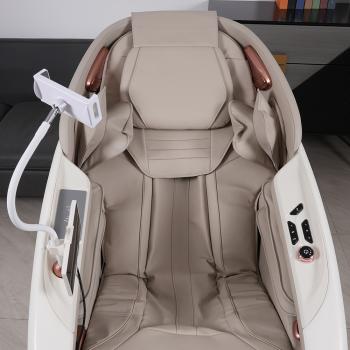 Muxing Massagesessel, Zero Gravity Funktion,Bluetooth und Heizung,Massagestuhl Relaxsessel mit Wärmefunktion,Massagestuhl mit SL-Schiene weiß【GH-L11】