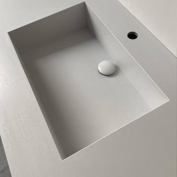 Muxing Waschbecken aus Keramik,Badmöbel Set, Badezimmermöbel,Bad Schränke,Waschtisch,LED-Spiegel,Blau