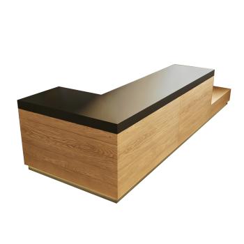 Muxing Moderne Bartheke, schlichte Kassentheke, Ecktheke, Kassentresen für Dessertladen