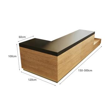 Muxing Moderne Bartheke, schlichte Kassentheke, Ecktheke, Kassentresen für Dessertladen