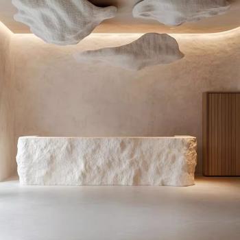 Muxing Ungewöhnlicher Empfangstisch, Bartheke im leichten Luxusstil, Theke für Firmenlobby