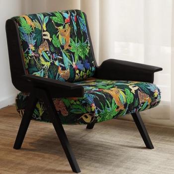 Muxing Sessel Stuhl Sitzsack Relaxsessel Wohnzimmersessel Relaxstuhl gepolsterter Esszimmerstuhl mit Rückenlehne 70*81*82cm  【ZH-8153】