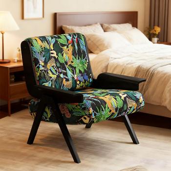 Muxing Sessel Stuhl Sitzsack Relaxsessel Wohnzimmersessel Relaxstuhl gepolsterter Esszimmerstuhl mit Rückenlehne 70*81*82cm  【ZH-8153】