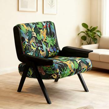 Muxing Sessel Stuhl Sitzsack Relaxsessel Wohnzimmersessel Relaxstuhl gepolsterter Esszimmerstuhl mit Rückenlehne 70*81*82cm  【ZH-8153】