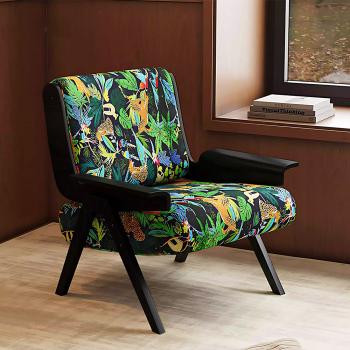 Muxing Sessel Stuhl Sitzsack Relaxsessel Wohnzimmersessel Relaxstuhl gepolsterter Esszimmerstuhl mit Rückenlehne 70*81*82cm  【ZH-8153】