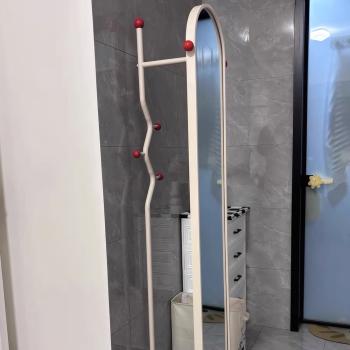 Muxing Spiegel Ganzkörperspiegel Standspiegel Multifunktionsspiegel Kleiderspiegel Heimspiegel Ganzkörperspiegel mit Stauraum Beige 175cm 【GYJ1033】