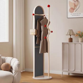 Muxing Spiegel Ganzkörperspiegel Standspiegel Multifunktionsspiegel Kleiderspiegel Heimspiegel Ganzkörperspiegel mit Stauraum Beige 175cm 【GYJ1033】