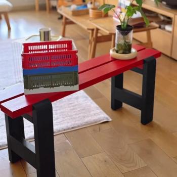 Muxing Essbank Schuhbank Haushocker Langbank Schuhhocker Esszimmerstuhl 60*23*45cm