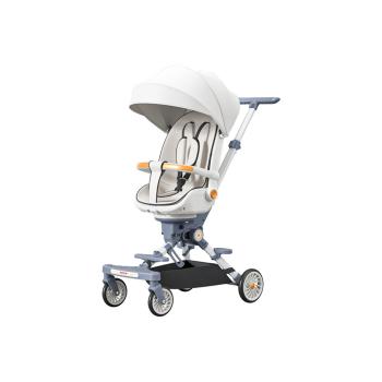 Muxing 360 Drehbar Kinderwagen Leichter Kompaktbuggy  Zusammenklappbarer Verstellbare Rückenlehne 46*72*93cm