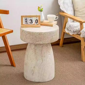 Muxing  Beistelltisch, Couchtisch, Kaffeetisch, Sofatisch, Wohnzimmertisch, Beistelltisch modern, Beistelltisch rund 40.2*55.3cm【BJDS1211】