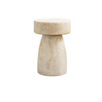 Muxing  Beistelltisch, Couchtisch, Kaffeetisch, Sofatisch, Wohnzimmertisch, Beistelltisch modern, Beistelltisch rund 40.2*55.3cm【BJDS1211】