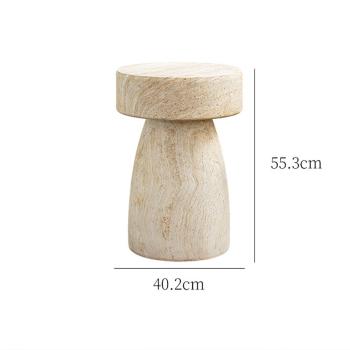 Muxing  Beistelltisch, Couchtisch, Kaffeetisch, Sofatisch, Wohnzimmertisch, Beistelltisch modern, Beistelltisch rund 40.2*55.3cm【BJDS1211】