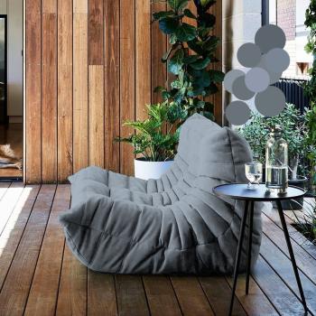 MuXing Wohnzimmersofa, Bodensofa, Relaxsessel, Rückenlehnen-Sofa, Lazy Sofa for Bedroom, Recliner Chair, Lounge, Living Room Furniture Grau