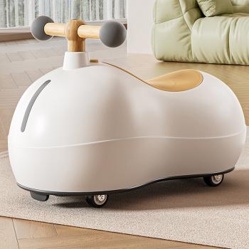 Muxing Rutschauto für Kinder, Kinderfahrzeug, Babyrutscher,Rutscher auf Rollen Beige 46*25*32cm /HSNNC/