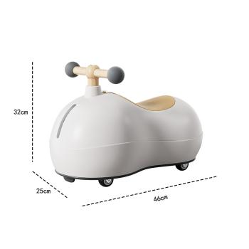 Muxing Rutschauto für Kinder, Kinderfahrzeug, Babyrutscher,Rutscher auf Rollen Beige 46*25*32cm /HSNNC/