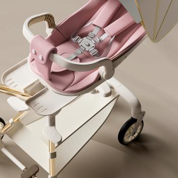 Muxing  Kinderwagen zusammenklappbar verstellbare Rückenlehne 1-5 Jahre mit Sonnenverdeck Rosa 52*75*118cm /GZFLHJ/