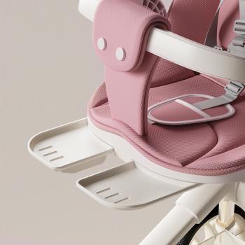 Muxing  Kinderwagen zusammenklappbar verstellbare Rückenlehne 1-5 Jahre mit Sonnenverdeck Rosa 52*75*118cm /GZFLHJ/