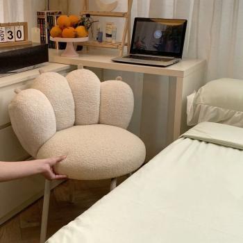 Muxing Stuhl Kosmetik Hocker in Katzenpfoten Design Beige 58*56*71 cm 【HZYAL101346】