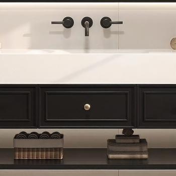 Muxing Badezimmermöbel-Set Keramik Waschbecken LED-Spiegelschrank Waschbecken mit Schublade und Ablage 120*55 【CK30】
