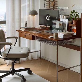 Muxing Schreibtisch, Arbeitstisch, Computertisch, Bürotisch, Schreibtisch mit Schublade, 100×59×78 cm 【SMB56XG】