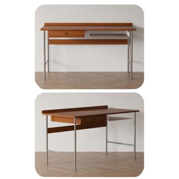 Muxing Schreibtisch, Arbeitstisch, Computertisch, Bürotisch, Schreibtisch mit Schublade, 100×59×78 cm 【SMB56XG】