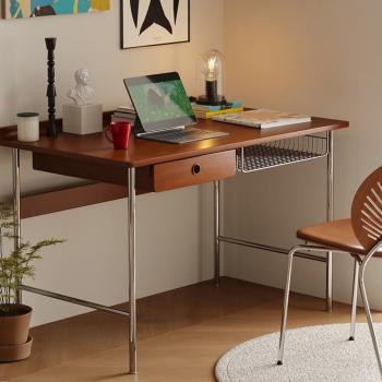 Muxing Schreibtisch, Arbeitstisch, Computertisch, Bürotisch, Schreibtisch mit Schublade, 100×59×78 cm 【SMB56XG】