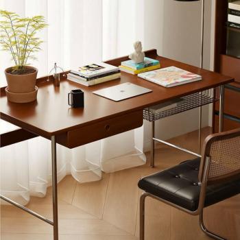 Muxing Schreibtisch, Arbeitstisch, Computertisch, Bürotisch, Schreibtisch mit Schublade, 100×59×78 cm 【SMB56XG】