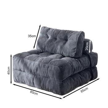 Muxing  Klappbares Sofa, Wohnzimmer-Sofa, Einzelsessel, Schlafzimmer-Sofa, Multifunktionales Sofa, Minimalistisches Sofa, 85×85×40 cm