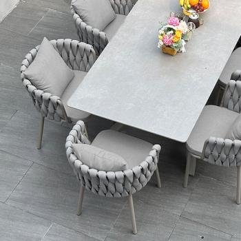 Muxing  2er-Set  Outdoor-Stuhl Campingstuhl Gartenstuhl Freizeitstuhl Armlehnenstuhl Geflechtstuhl für den Außenbereich/Garten 56×63×77cm [BZ-34]