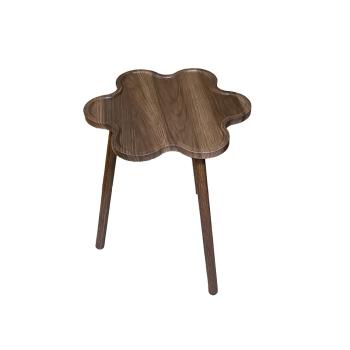 Muxing  Beistelltisch, Sofa-Beistelltisch, Couchtisch mit Holzmaserung, kleiner Tisch, Blütenblätter-Couchtisch, Nachttisch, 40×40×49 cm   /FGHD49CJ/
