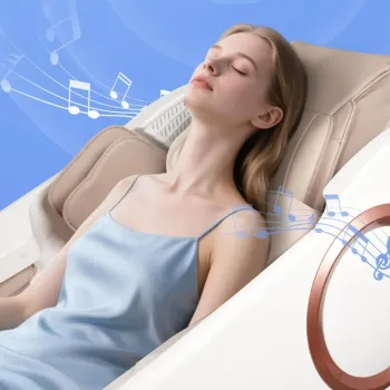 Muxing Massagesessel,Massagestuhl Zero Gravity für Ganzkörper, mit Heizung, SL Track,Thai Stretch Massagestuhl, Bluetooth 3D Surround Musik【GH-L001】