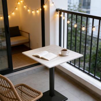 Preview: Muxing Gastronomiemöbel Cafe Bar Restaurants Hotel Einrichtung Tisch Bistrotisch 60*60*75cm /FJ60/