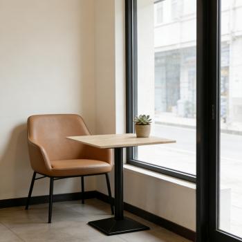 Preview: Muxing Gastronomiemöbel Cafe Bar Restaurants Hotel Einrichtung Tisch Bistrotisch 60*60*75cm /FJ60/