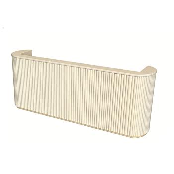 Preview: Geschäft Salon Empfangstisch Theke Tresen Kasse Laden Beige 300*60cm 【DZK-B3 300】